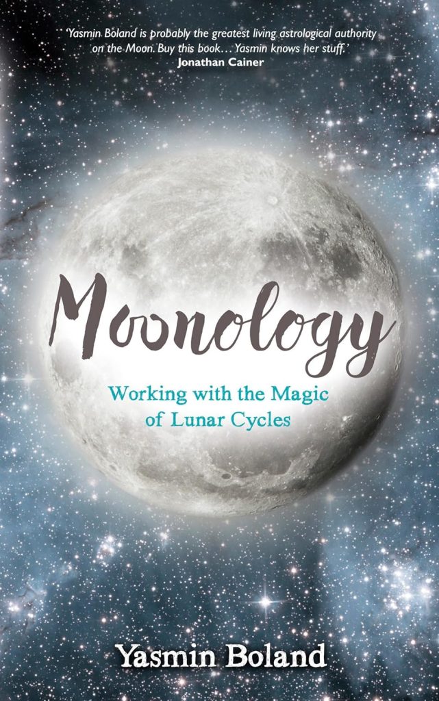 Moonology by Yasmin Boland Book Cover – Harnessing Lunar Energy