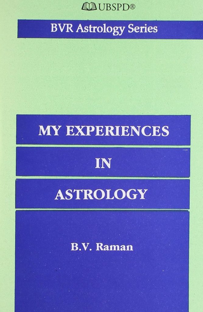 Book Summary: My Experiences in Astrology by B.V. Raman